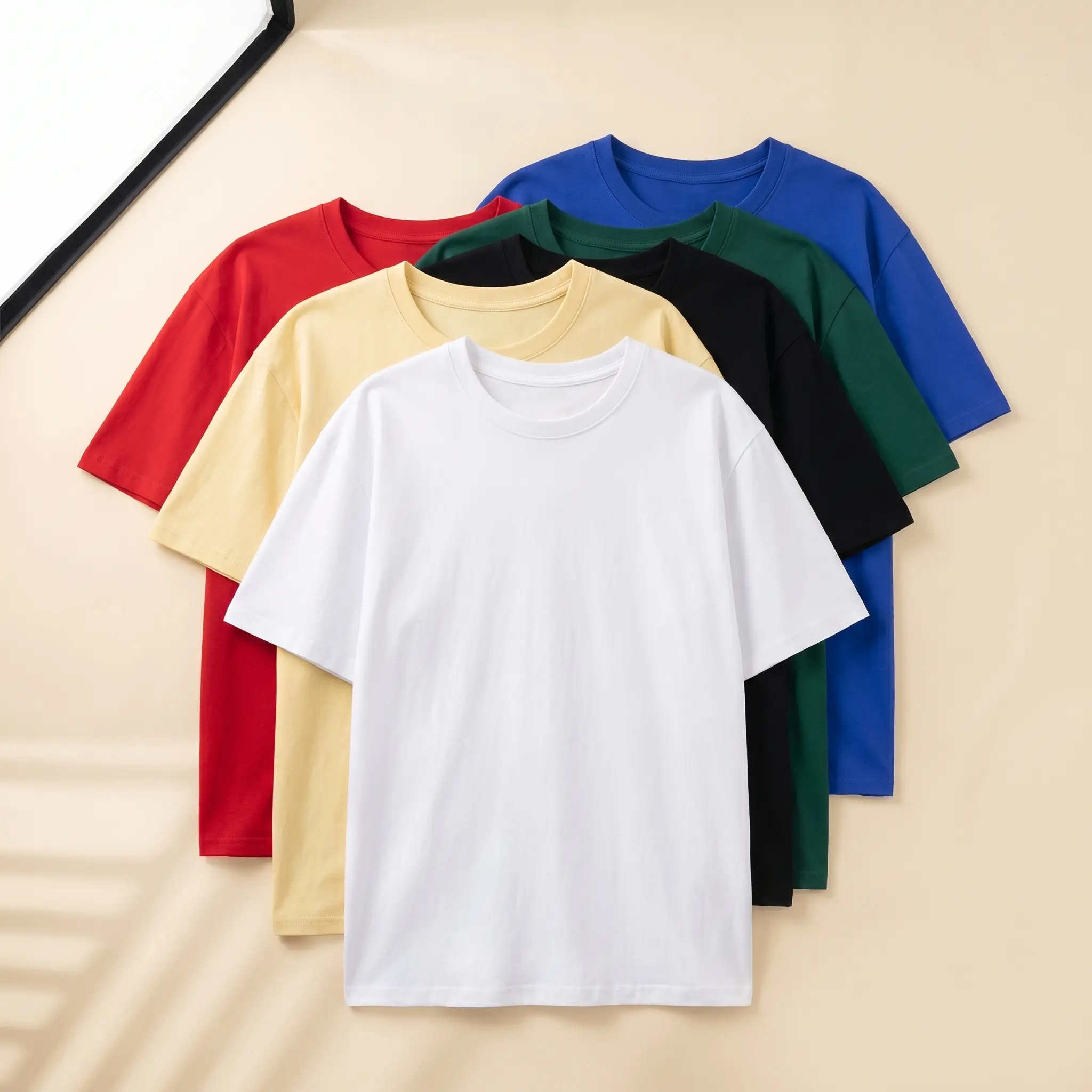Men's 3-Pack Oversized 230GSM 100% Cotton Classic T-Shirts, Smooth Round Neck Short-Sleeve Heavyweight Plain Menswear Tops for Streetwear, Casual Mens Clothing,summerwins,father'sdaygifts,back to school,back to school shopping