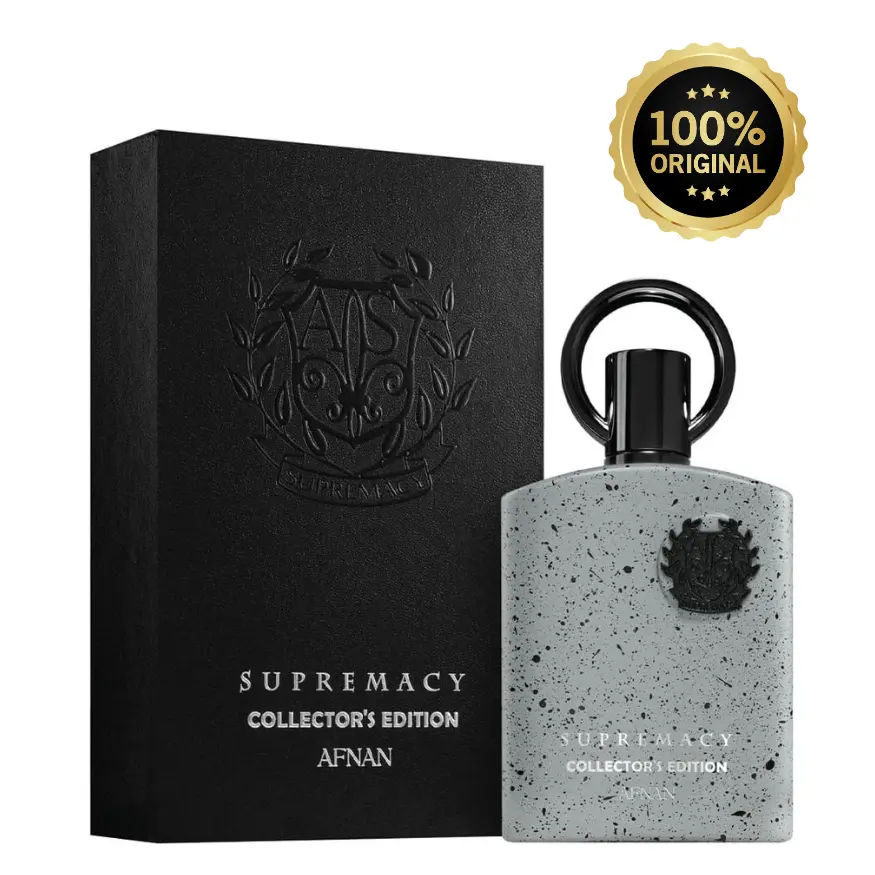 Afnan Supremacy Collector's Edition Eau de Parfum for Men - Masculine Chypre-Amber Fragrance, 2024 Launch Limited Edition, 100ml (3.4oz) Citrus Musk Scent, Long-Lasting Floral Fresh Liquid, Luxurious Classic Bottle, Mens Gift