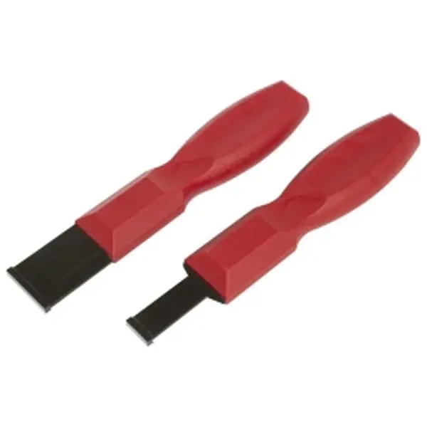 Lisle Carbide Scraper Set - 2-Piece Scrapers with 1.25 in. and 0.62 in. Blades, Dependable Quality for Home Improvement and Paint Supplies Tasks, Scraper Set Scrapers