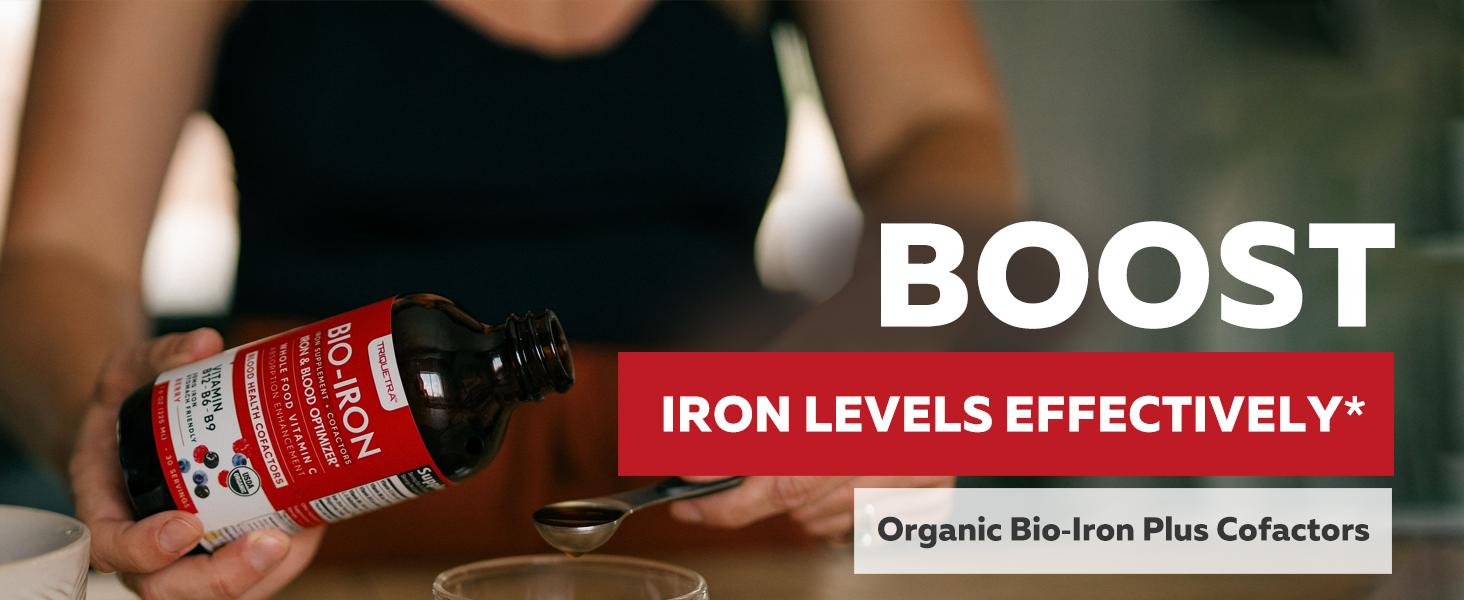 Liquid Iron Supplement | Organic Certified Berry Flavor – Boosts Vitamin C Absorption & Supports Healthy Iron Levels with Methyl B12, L-Methylfolate & B6 – 7.6 oz Healthcare Dietary Liquid Iron Supplement | Organic Certified Berry Flavor – Boosts Vitamin C Absorption & Supports Healthy Iron Levels with Methyl B12, L-Methylfolate & B6 – 7.6 oz Healthcare Dietary