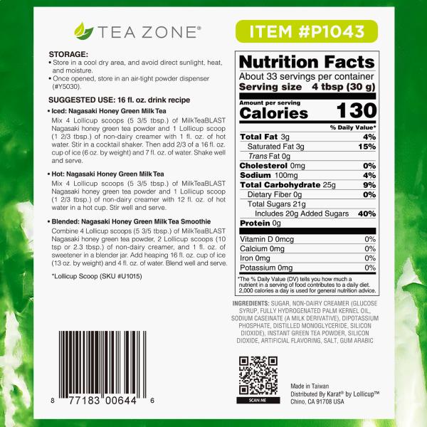 Tea Zone Boba Tea Powder - Perfect for boba tea, smoothies, slushies, milk teas and flavored tea Tea Zone Boba Tea Powder - Perfect for boba tea, smoothies, slushies, milk teas and flavored tea