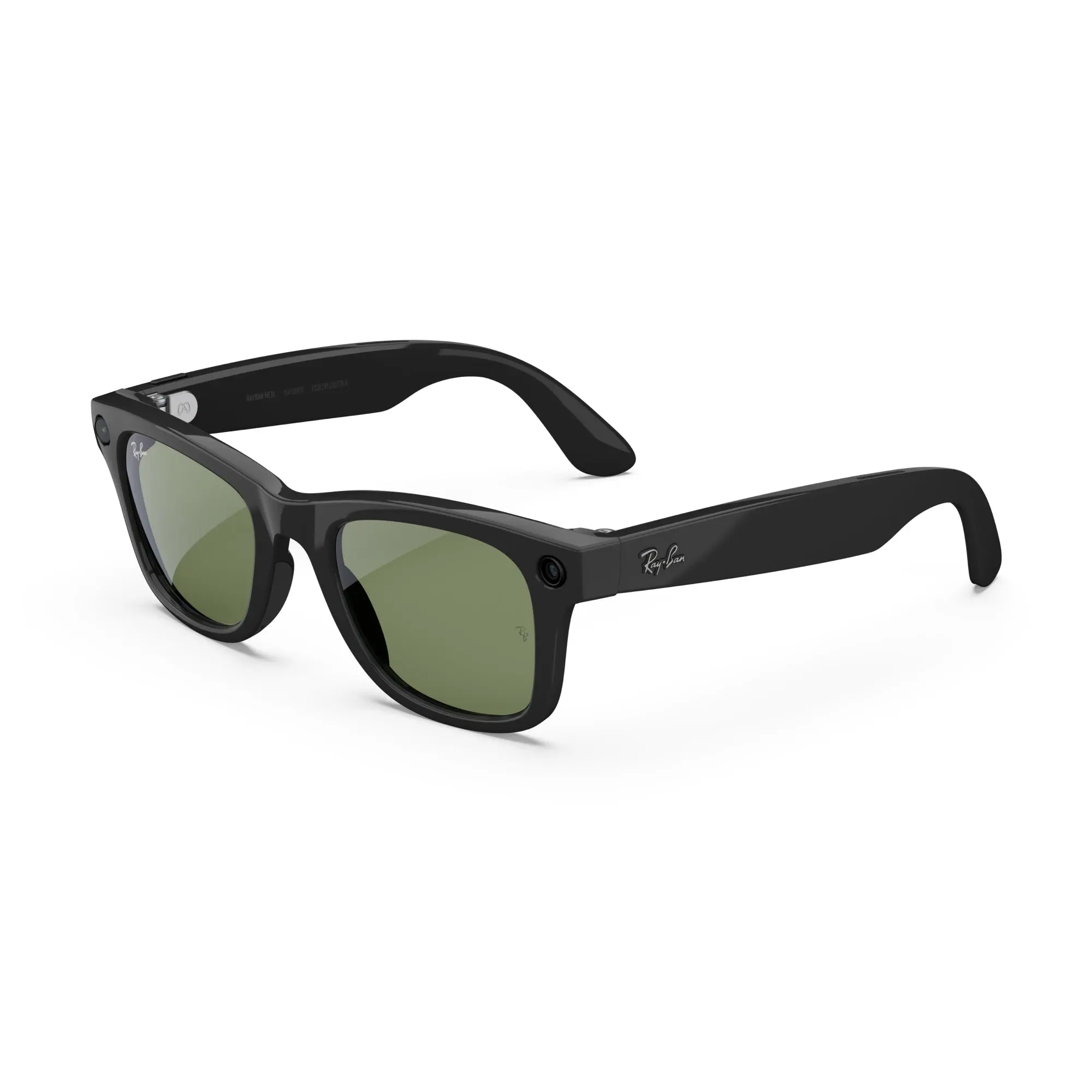 Ray-Ban Meta Wayfarer (Gen 2) Large Shiny Black Green Lenses