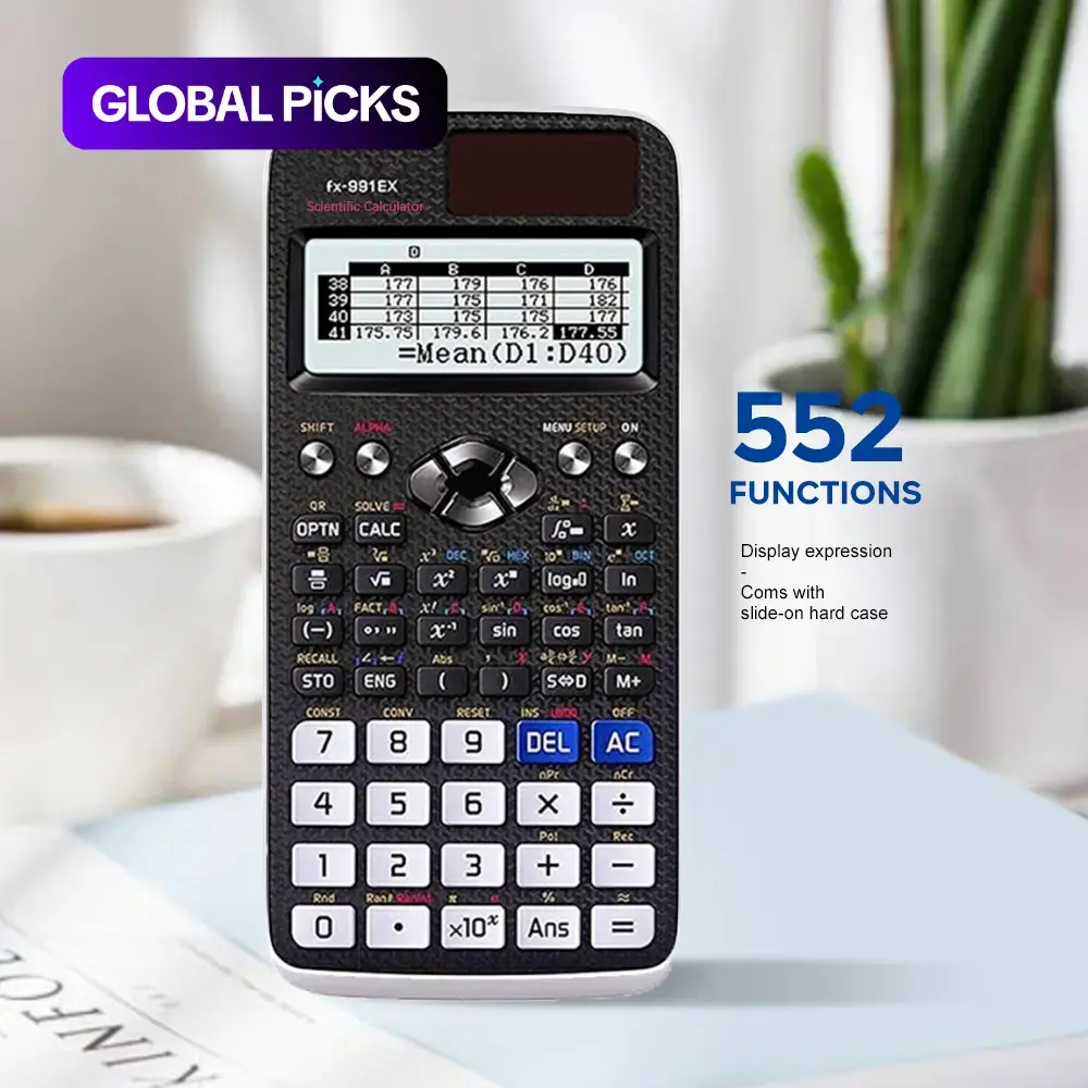 Multifunctional Scientific Calculator, 1/2 Counts, 552 Functions, Ideal for Home, School & Office Use, Office Supplies #GLOBAL PICKS