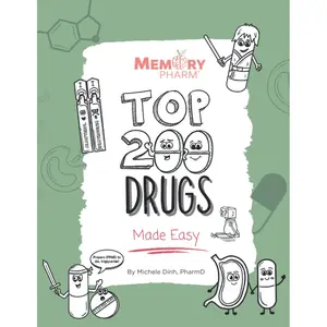 Top 200 Drugs Made Easy: Pharmacology Coloring Book Paperback – August 23, 2022