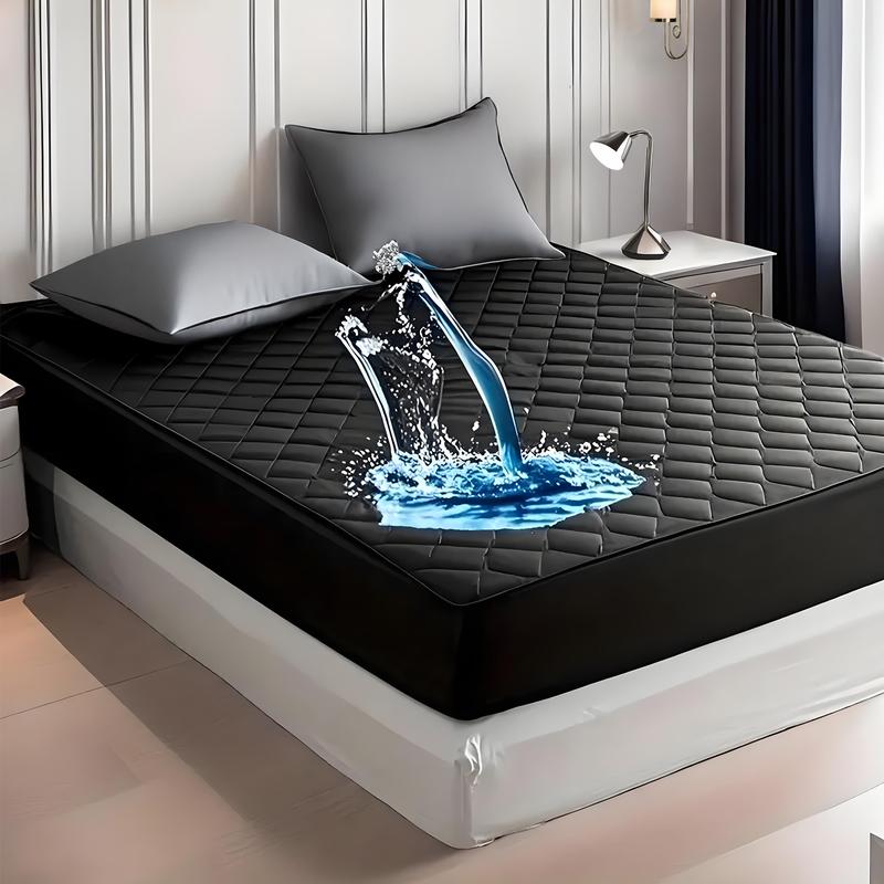 Bepatio Waterproof Mattress Protector For Queen,Twin Size,6''-18'' Deep Pockets Fitted Sheet, Breathable Friendly Fabric & Machine Washable Cooling Bedding Cover for Bedroom, Guest Room,Solid Color, bamboo sheet set