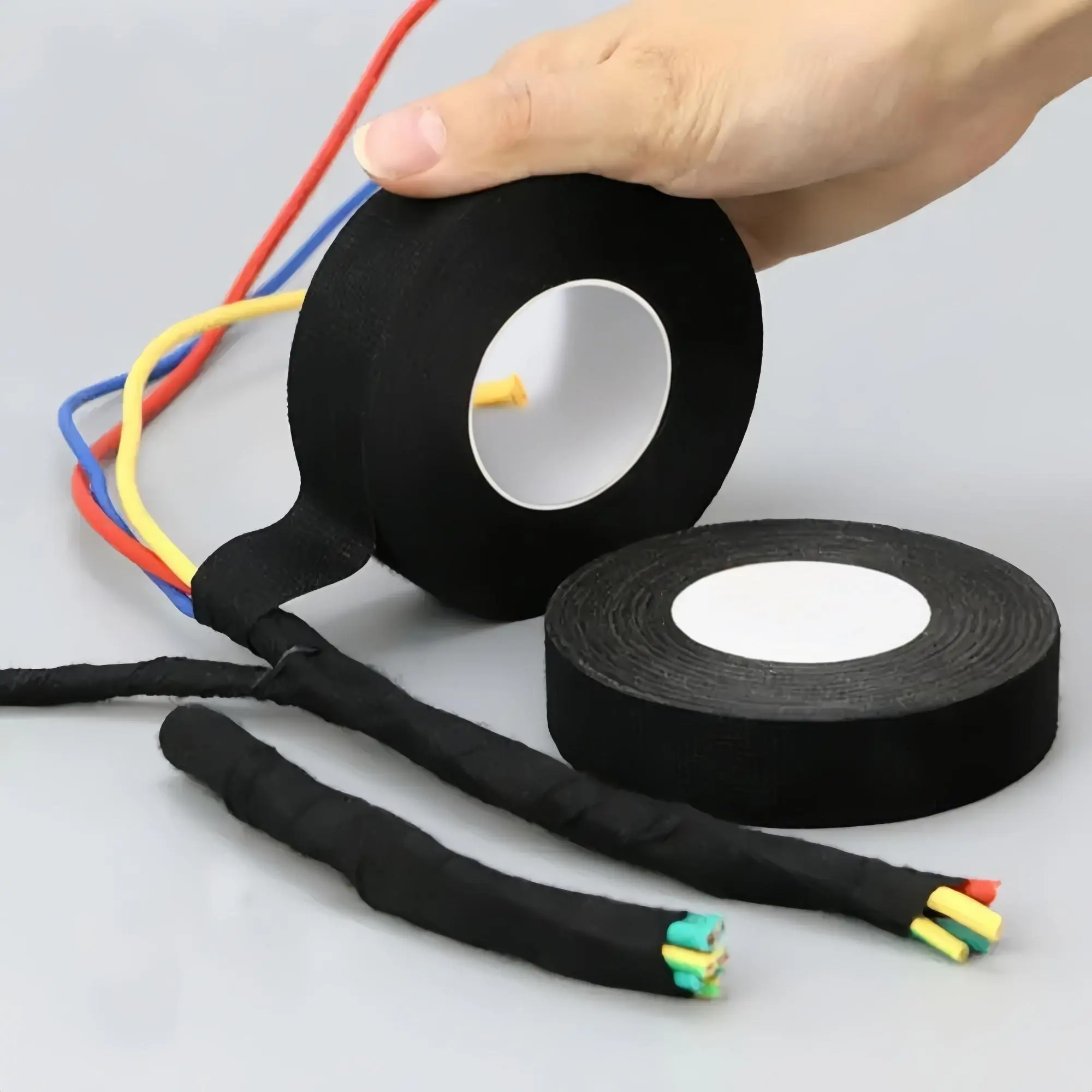 15 m High-Temperature-Resistant Flame-Retardant Waterproof Insulation Tape, Velvet Wire Cable Electrical Insulation Tape, Adhesive Tape