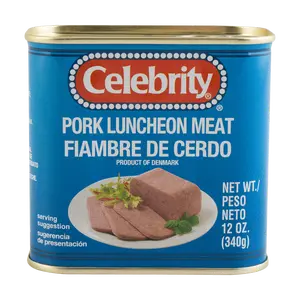 CELEBRITY Danish Pork Luncheon Meat 340g - Premium Quality Canned Meat for Sandwiches, Snacks & Meals