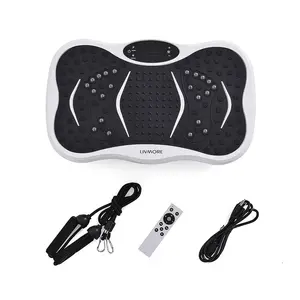 White Fitness Vibration Plate with Remote Control