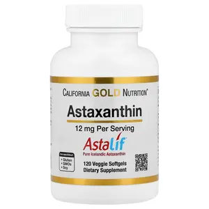California Gold Nutrition Astaxanthin, Astalif® Pure Icelandic, 12 mg, 120 Veggie Softgels