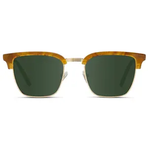 Jaxon - Men's Semi-Rimless Rectangular Polarized Sunglasses
