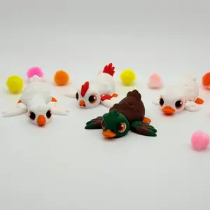 Mini Birds | 3D Printed | Articulated Collectible for Desk Decoration living statue Goose Nature Ornaments