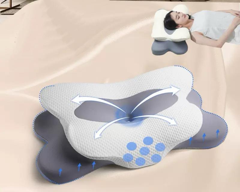 Ultra Pain Relief Cooling Pillow for Neck Support, Adjustable Cervical Pillow Cozy Sleeping, Odorless Ergonomic Contour Memory Foam Pillows, Orthopedic Bed Pillow for Side Back Stomach Sleeper