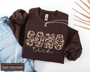 Ultrasound Tech Short Sleeved T-SHIRT / Sweatshirt • Sono Tech Work Crewneck • Sonographer Leopard Cheetah Print Sweater • RDMS Group Sweaters • Sonography Gift