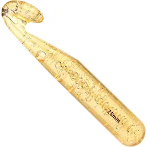 25mm Large Crochet Hook for Chunky Yarn, Huge Crochet Hook, Beginner Crochet Needle, Handle Crochet Supplies for Knitting Yarn Carpet Scarf Wool Roving