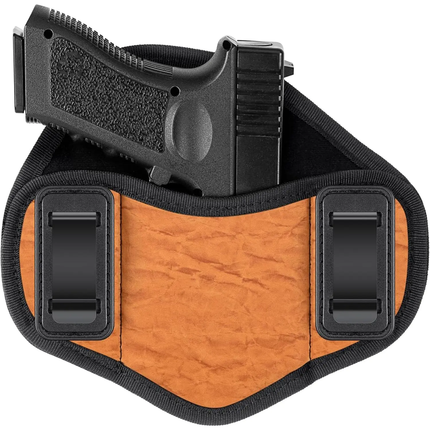 Ambidextrous Concealed Carry IWB Holster - Universal Tactical Pancake Holster for Glock 19/17/20/23 Pistols, Single-Hand Use Tactical Equipment with Removable Buckle, Unisex Universal Fit Versatile Usage Gear for Camping Security
