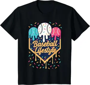 Baseball Life Style 101 Apparel Youth Drip Baseball Boys T-Shirt, Life Style Baseball Shirt, Gift For Baseball Fan