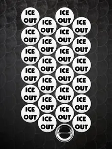 25 Pack - ICE OUT Social Activism And Reform Campaign Pinback Buttons - 1.5 Inch #ICEOUT