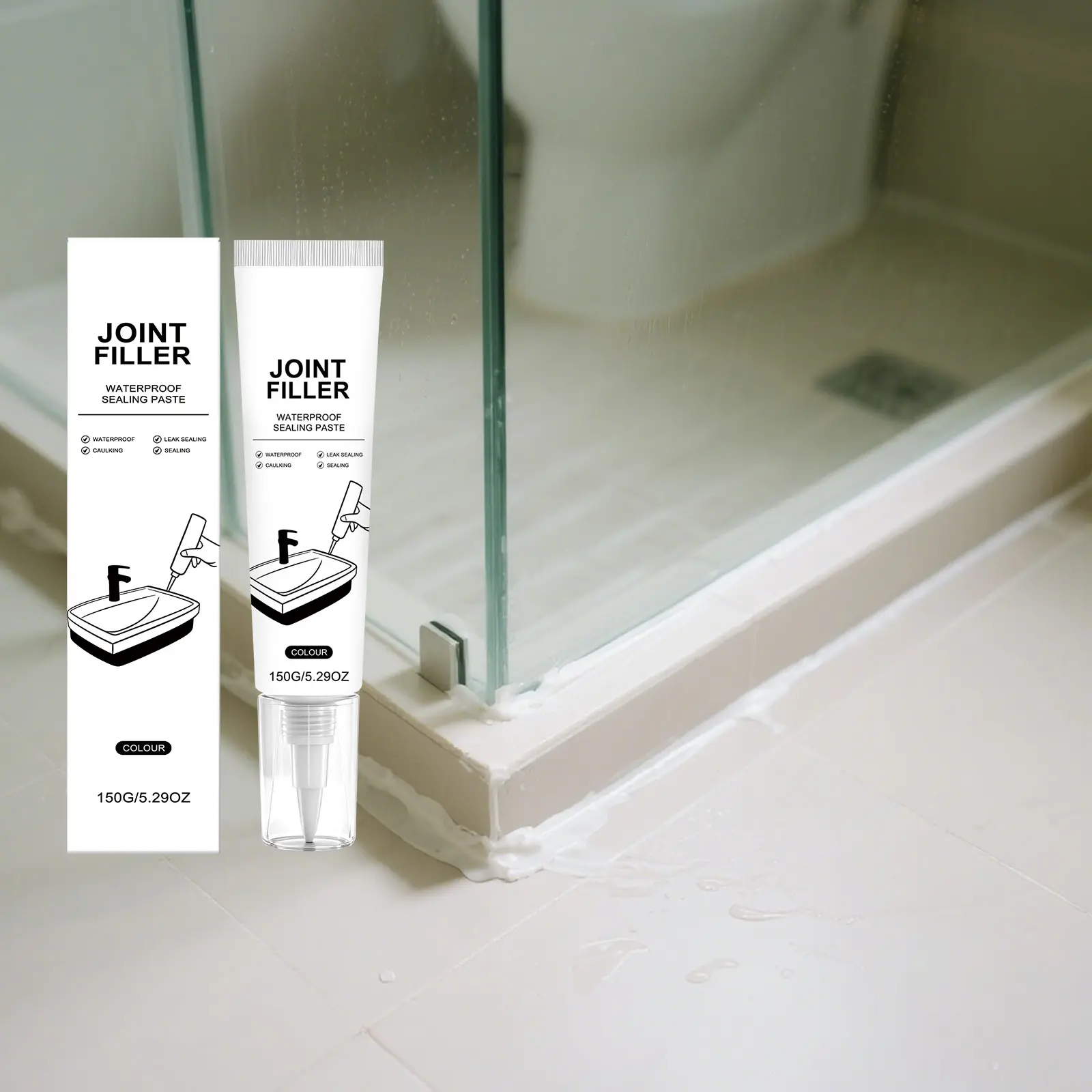Waterproof Tile Joint Filler Sealant Grout Repair Caulk for Bathroom Kitchen Wall Floor Gap Sealing DIY Home Repair