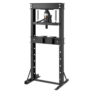 GARVEE Hydraulic Shop Press, 20 Ton H-Frame Garage Floor Shop Press Adjustable Hydraulic Press with Press Plates, Black