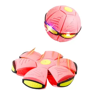 Outdoor Play & Stress Relief 2-in-1 Stomp Flying Saucer Deformable Educational Bal