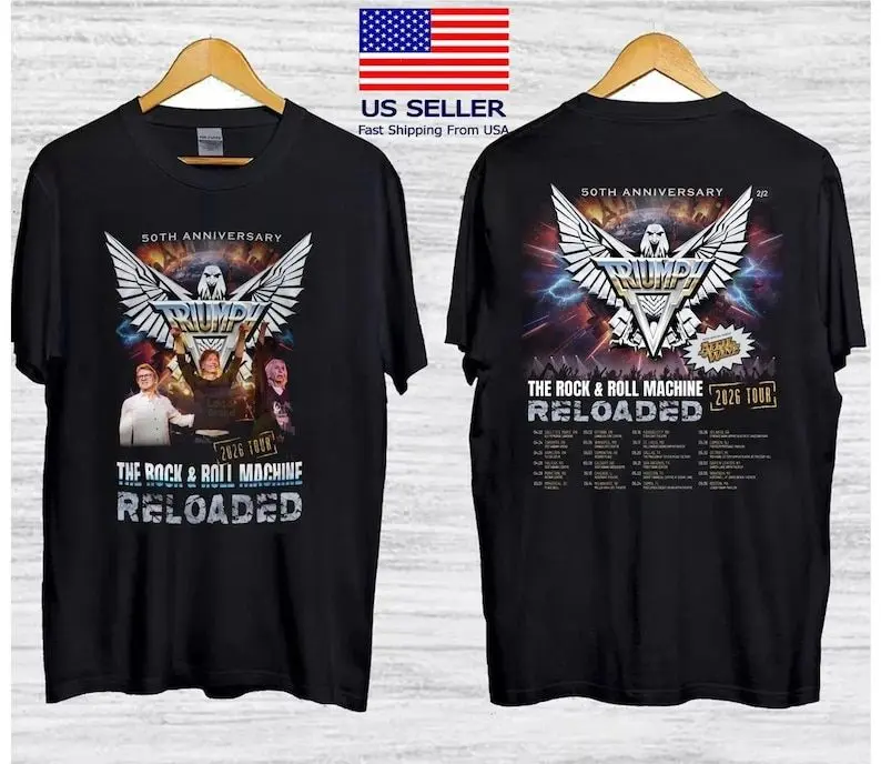 Triumph Band 50th Anniversary 2026 Tour T-Shirt 2 sided shirt