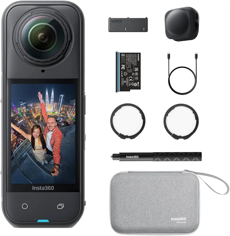 Insta360 X5 Action Camera - 8K Ultra HD Action Camera for Outdoor Adventure Recording