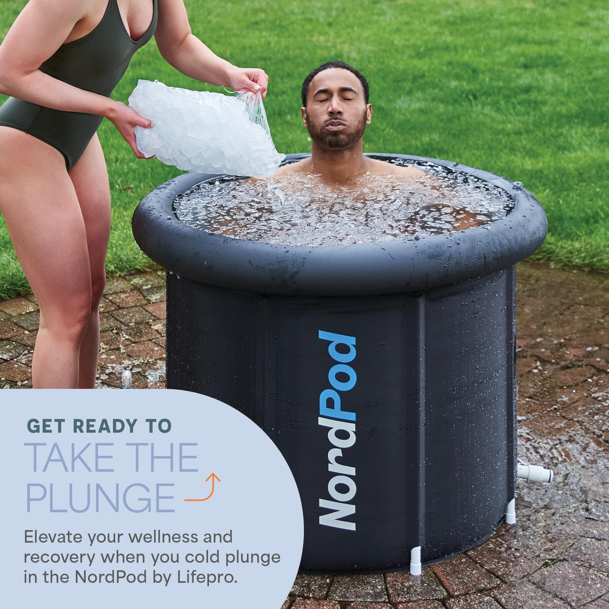 Ice Tub Portable with Cover and Bag - Cold Plunge for Home & Travel, Athletes and Adults Black Ice Tub Portable with Cover and Bag - Cold Plunge for Home & Travel, Athletes and Adults Black