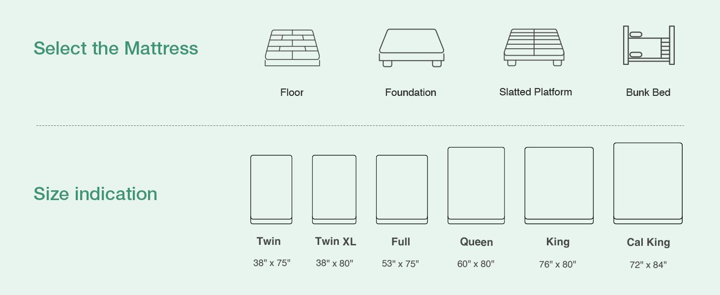 Hybrid Mattress Fiberglass-Free Full/Queen/King  -6/8/10/12/14 Inch-Perfect Balance of Softness & Firmness: High-Quality Mattress for All Sleepers & Body Alignment-Motion Isolation Mattress