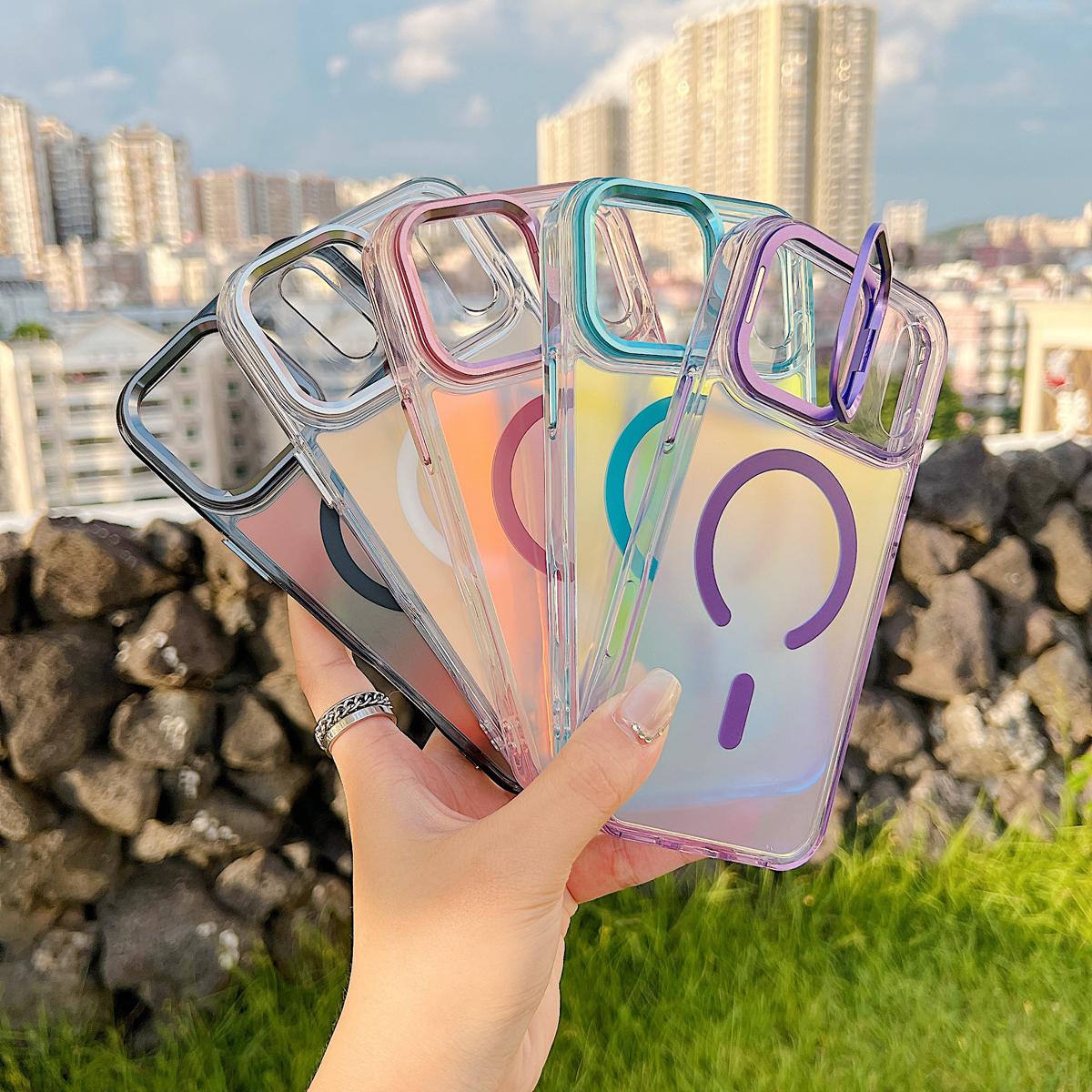 For iPhone 17 Pro Max/17 Air 16 15 Pro Max 14 13Pro/Plus Case Luxury Soft TPU Slim Translucent Matte Magnetic Wireless Charging Shockproof Cover