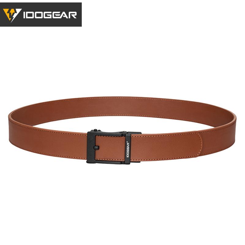 IDOGEAR Men's 1.5" EDC Belts Genuine Leather Casual CCW Belt 3435 Buckle Fashionable Metal Buckle for Outdoor Sport Workwear SpringStatements
