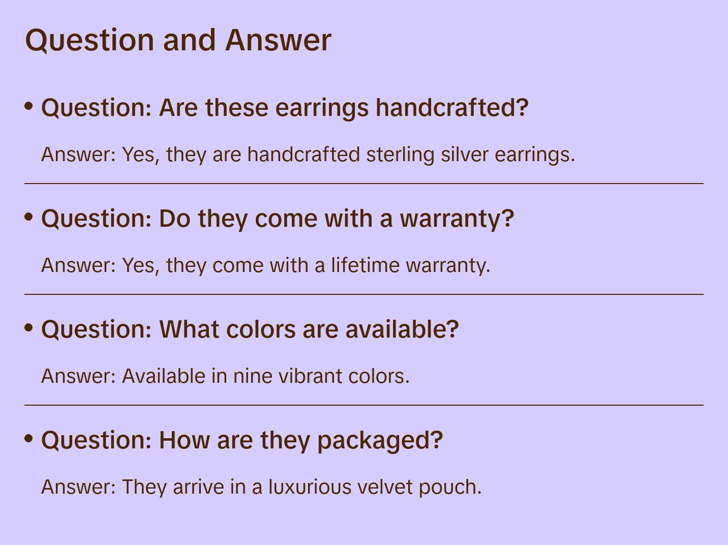 Teardrop Dangle Earrings with Enamel Teardrop Dangle Earrings with Enamel