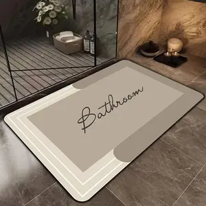 Strong Absorbent  Mat, Anti-Slip Fast Drying Easy Clean, Suitable for Bathrooms Kitchens and Sliding Doors, Bathroom Drying Doormat