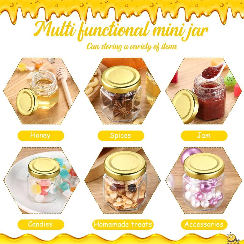 50 Pcs Mini Honey Jar Set Baby Shower Prize Glass&Plastic Jars with Wooden Dipper Bee Charms Thank You Cards Burlap fabric Twine String Thank You Gift for Couple Guest,Bridal Shower Baby Shower Party Decorations,Anniversary Birthday Wedding Gifts 50 Pcs Mini Honey Jar Set Baby Shower Prize Glass&Plastic Jars with Wooden Dipper Bee Charms Thank You Cards Burlap fabric Twine String Thank You Gift for Couple Guest,Bridal Shower Baby Shower Party Decorations,Anniversary Birthday Wedding Gifts