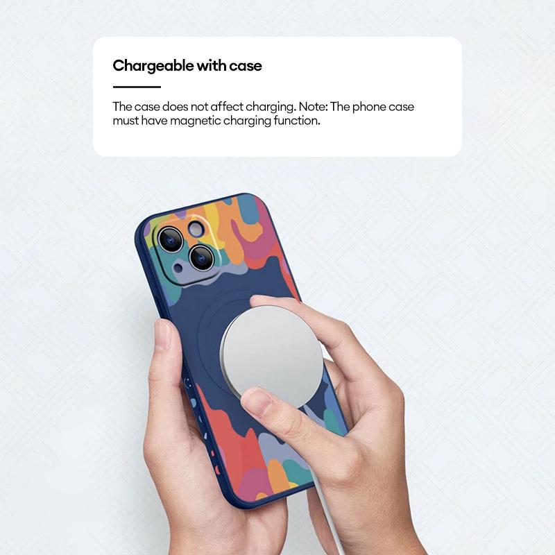 PAXA magnetic wireless charging stand, with strong magnetic attraction, supports 15W PD constant-temperature fast charging. It comes with an aluminum alloy stand, hands-free making it perfect for watching videos or playing games while charging.