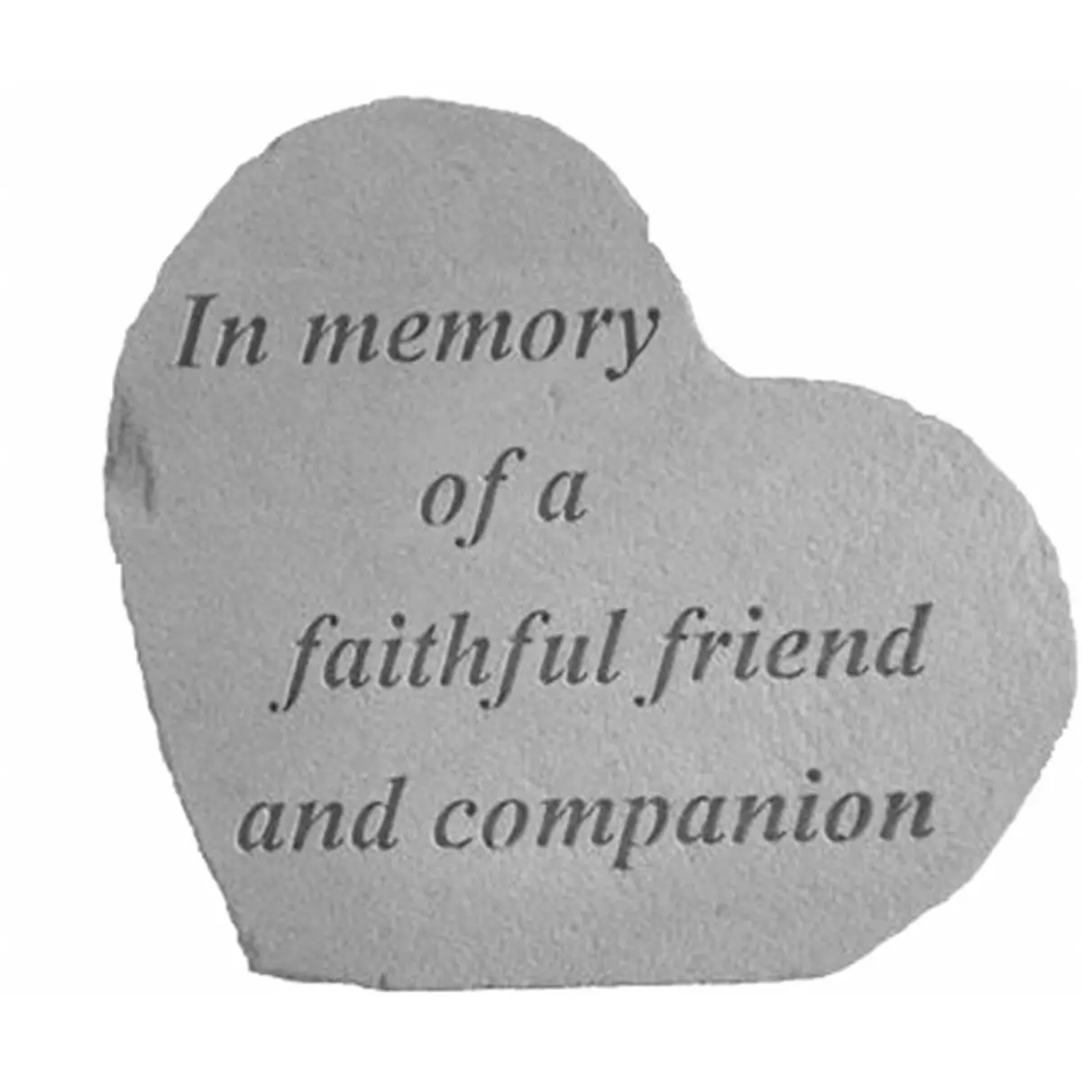 Kay Berry 08509 Cast Stone Small Heart Shape Memorial Plaque - Decorative Sign for Home Decor, In Memory of Loved Ones with Hanger