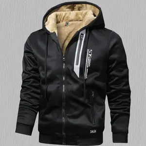 Winter Fleece-Lined Thickened Warm Sweatshirt Jacket