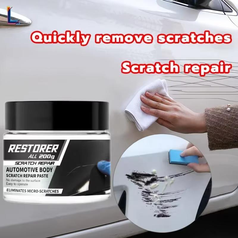 Car Scratch Repair Kit, 200g Scratch Remover & Polish Compound for Light Paint Scratches, Auto Paint Care Accessories
