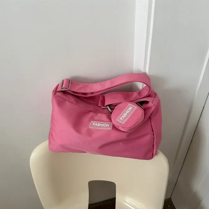 Fashion Small Gym Bag for Women Sports Duffel Bag with Shoes Weekender Bags for Workout Comes with a Mini Bag