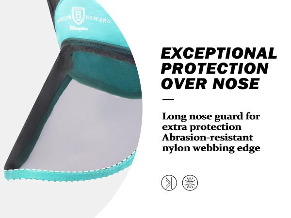 Harrison Howard Pro Luminous Horse Fly Mask Colorful Full Size with Large Eye Space, Long Nose & Ears for UV Protection