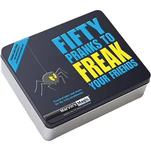 Fifty Pranks to Freak Your Friends - Set for Kids Age 8+, 50 Pranks & Props Included - Hardback Instruction Book - Difficult & Easy - Novelty Toys & Amusements, Magic Kit, Prank Kit