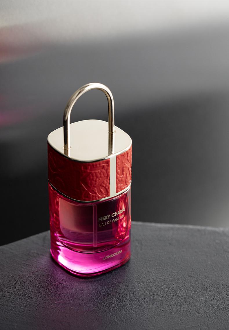 LONKOOM FORBIDDEN DARKNESS FIERY CHARM PINK TEMPTATION EAU DE PARFUM 50ML Long lasting fragrance for women and men Perfume Ambers Tuberose