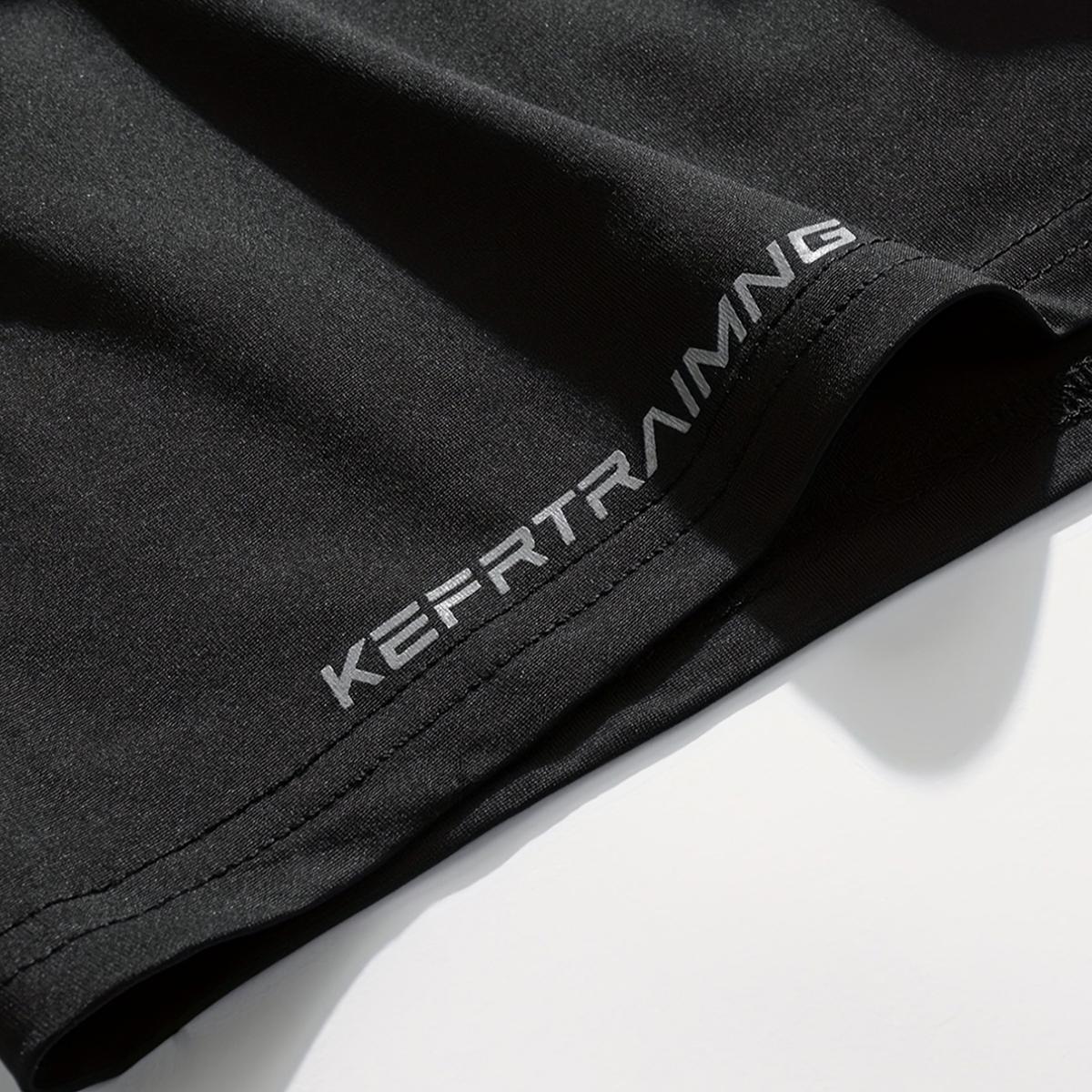 Men's sports shorts, 2-in-1 design, elastic drawstring waistband & side pockets - breathable mesh fabric, moisture-wicking polyester blend, suitable for gyms, running, beach and outdoor training - loose fit, available in multiple colors