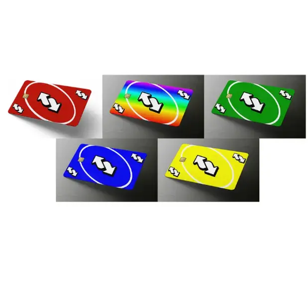 UNO Credit Card Skin Debit Card Covering Sticker Packs Adhesive Stickers Durable Vinyl Decal Water Resistant UV Resistant USA Made, Self Adhesive Sticker