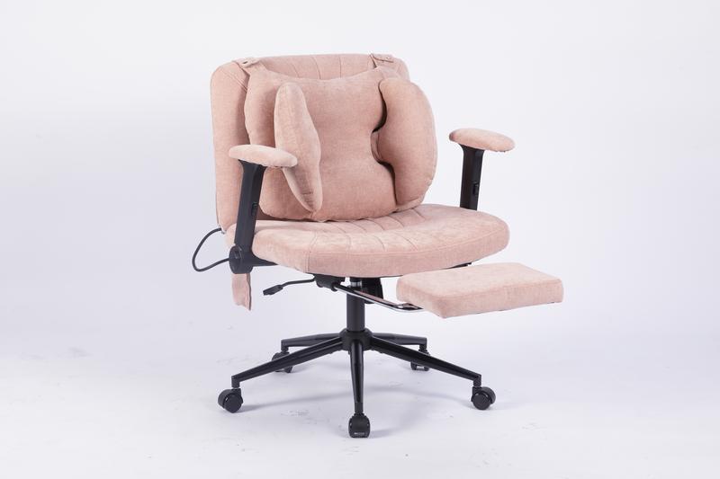 【Miroza】Criss-cross Chair with Manually Inflatable Cushion and Flippable armrest, Modern Accent Casual Living room Chair, Adjustable Seat Height, Lumbar Support and Armrests, Suitable for Living Rooms, Bedrooms and Offices