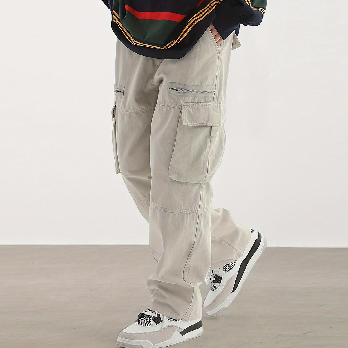 Men's work pants outdoor hiking multi-pocket practical trousers, casual style, suitable for all seasons