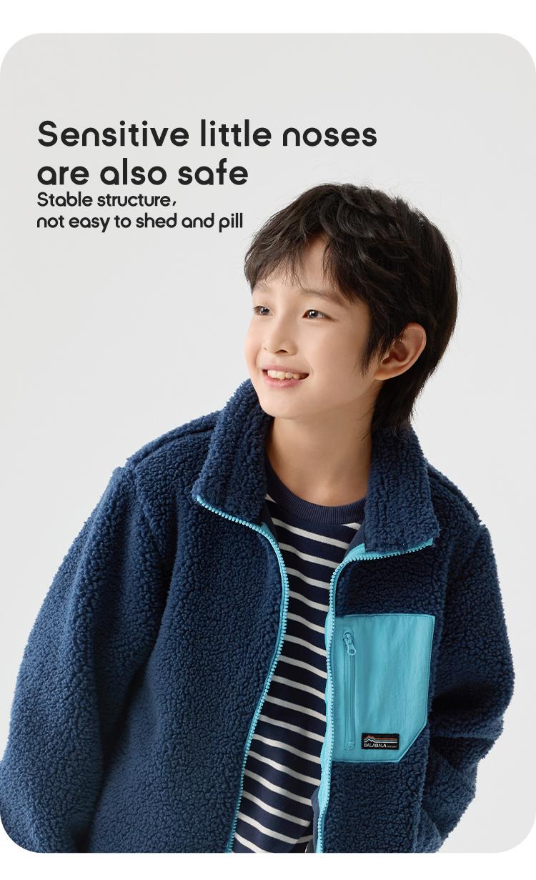Balabala Soft Fleece Coats for Kids - Warm & Comfortable All Season Long Casual Jackets for Little Ones