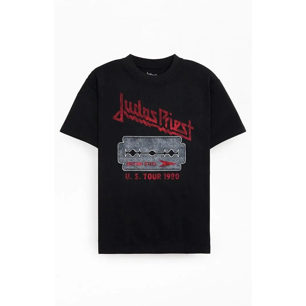 PacSun Men's Judas Priest US Tour 1980 T-Shirt - Multicolor