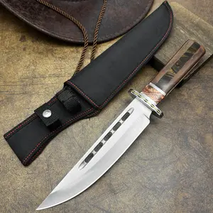 Stainless steel straight knife, fixed blade, outdoor hiking knife, portable knife
