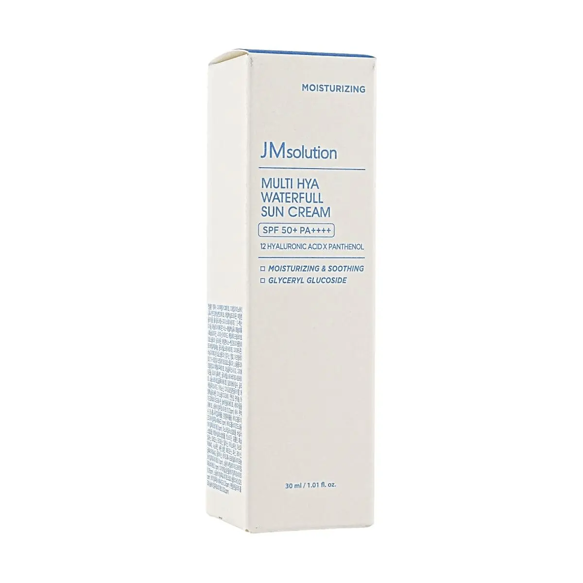 JMsolution Hyaluronic Acid Sunscreen SPF50+ PA++++, 30ml - Korean Hydrating Sun Cream for Daily Face Protection, Moisturizing UV Shield
