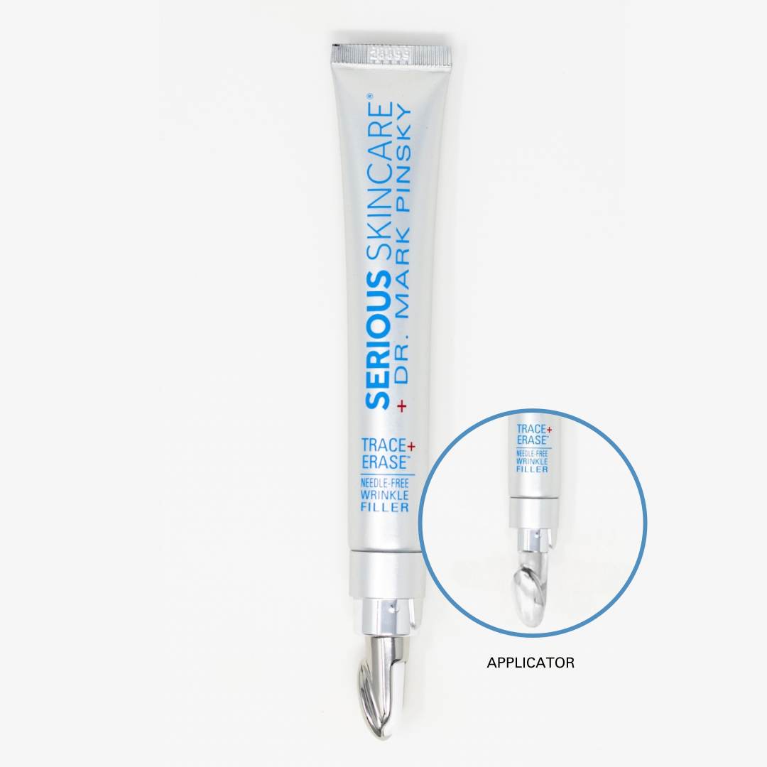 Serious Skincare Trace + Erase Needle-Free Wrinkle Filler with Cross-Linked Hyaluronic Acid – Targets Fine Lines, Deep Wrinkles & Creases – 1 oz Serious Skincare Trace + Erase Needle-Free Wrinkle Filler with Cross-Linked Hyaluronic Acid – Targets Fine Lines, Deep Wrinkles & Creases – 1 oz